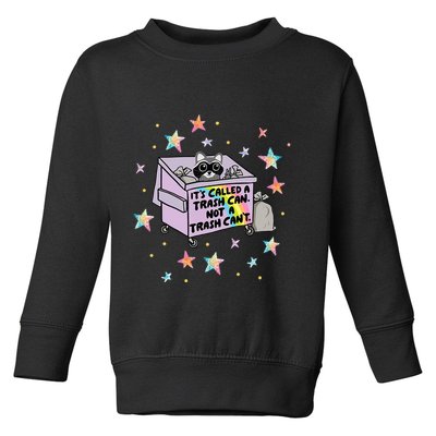 Funny Raccoon Trash Can Not Trash CanT Racoon Lover Gifts Toddler Sweatshirt