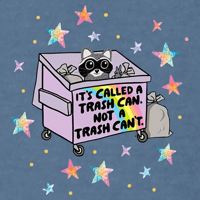 Funny Raccoon Trash Can Not Trash CanT Racoon Lover Gifts Garment-Dyed Sweatshirt