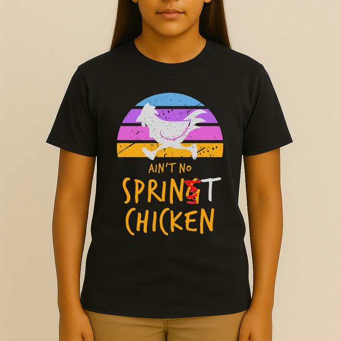 Funny Running Top AinT No Sprint Chicken T-Shirt