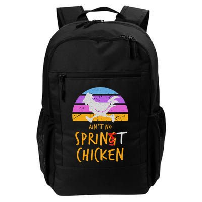 Funny Running Top AinT No Sprint Chicken Daily Commute Backpack