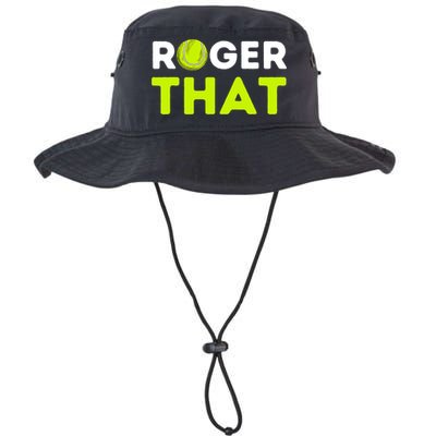 Funny Roger That Gift Funny Tennis Player & Tennis Coach Gift Bucket Hat