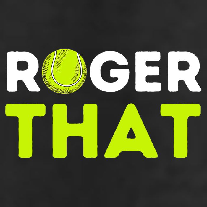 Funny Roger That Gift Funny Tennis Player & Tennis Coach Gift Beanie