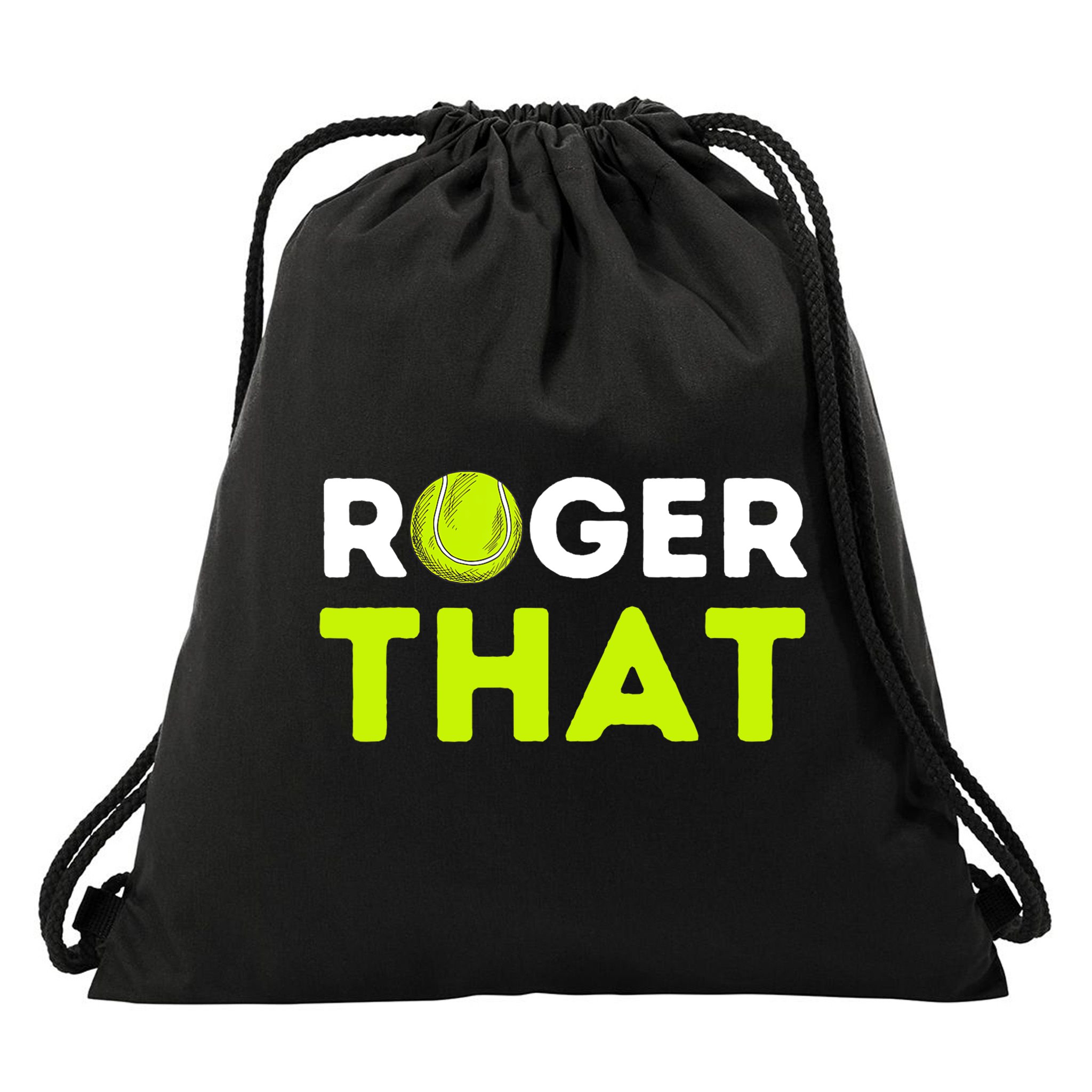 Funny Roger That Gift Funny Tennis Player & Tennis Coach Gift Drawstring Bag