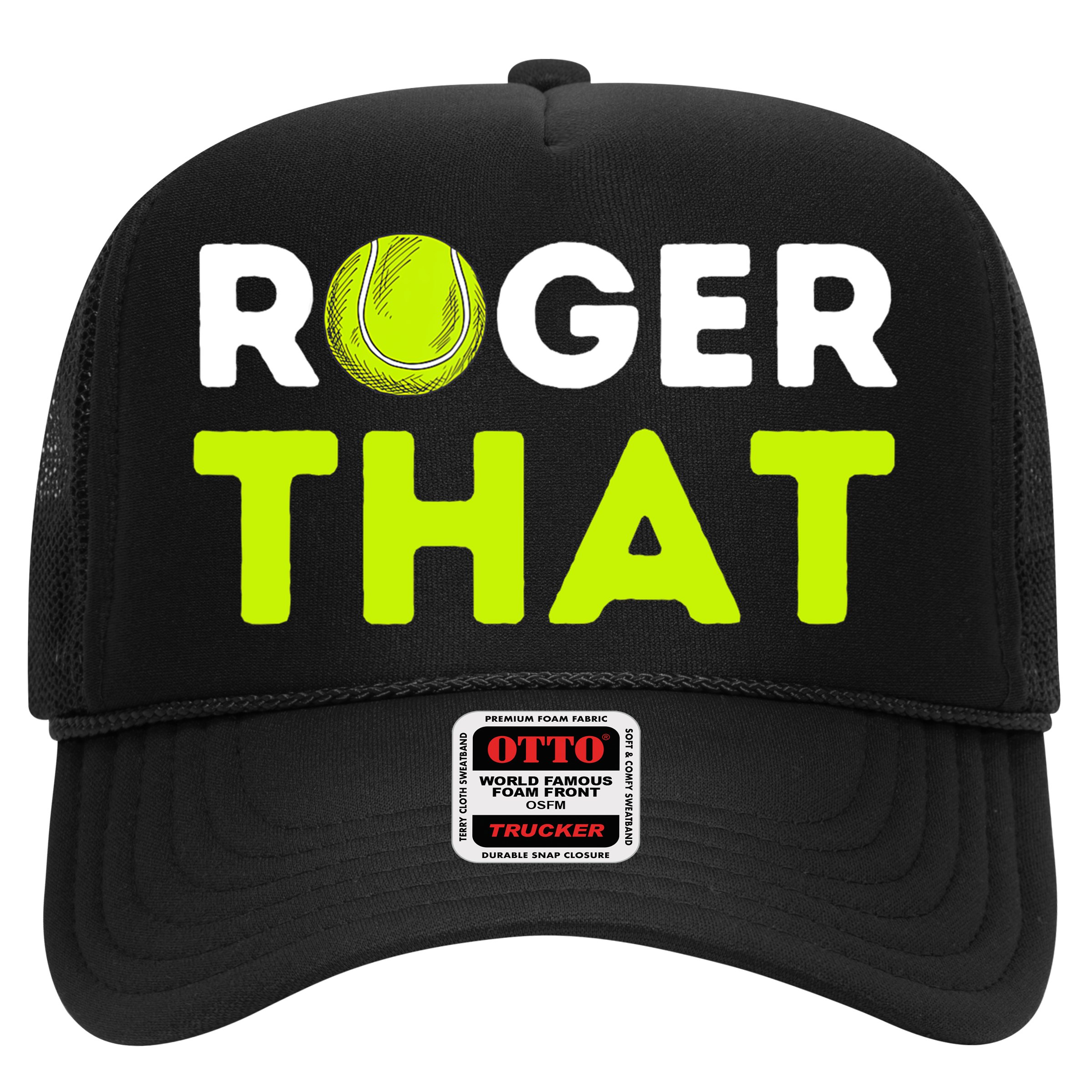 Funny Roger That Gift Funny Tennis Player & Tennis Coach Gift Hat