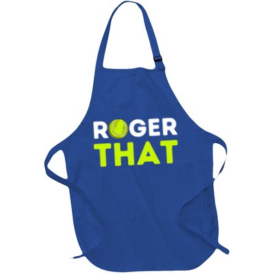 Funny Roger That Gift Funny Tennis Player & Tennis Coach Gift Apron