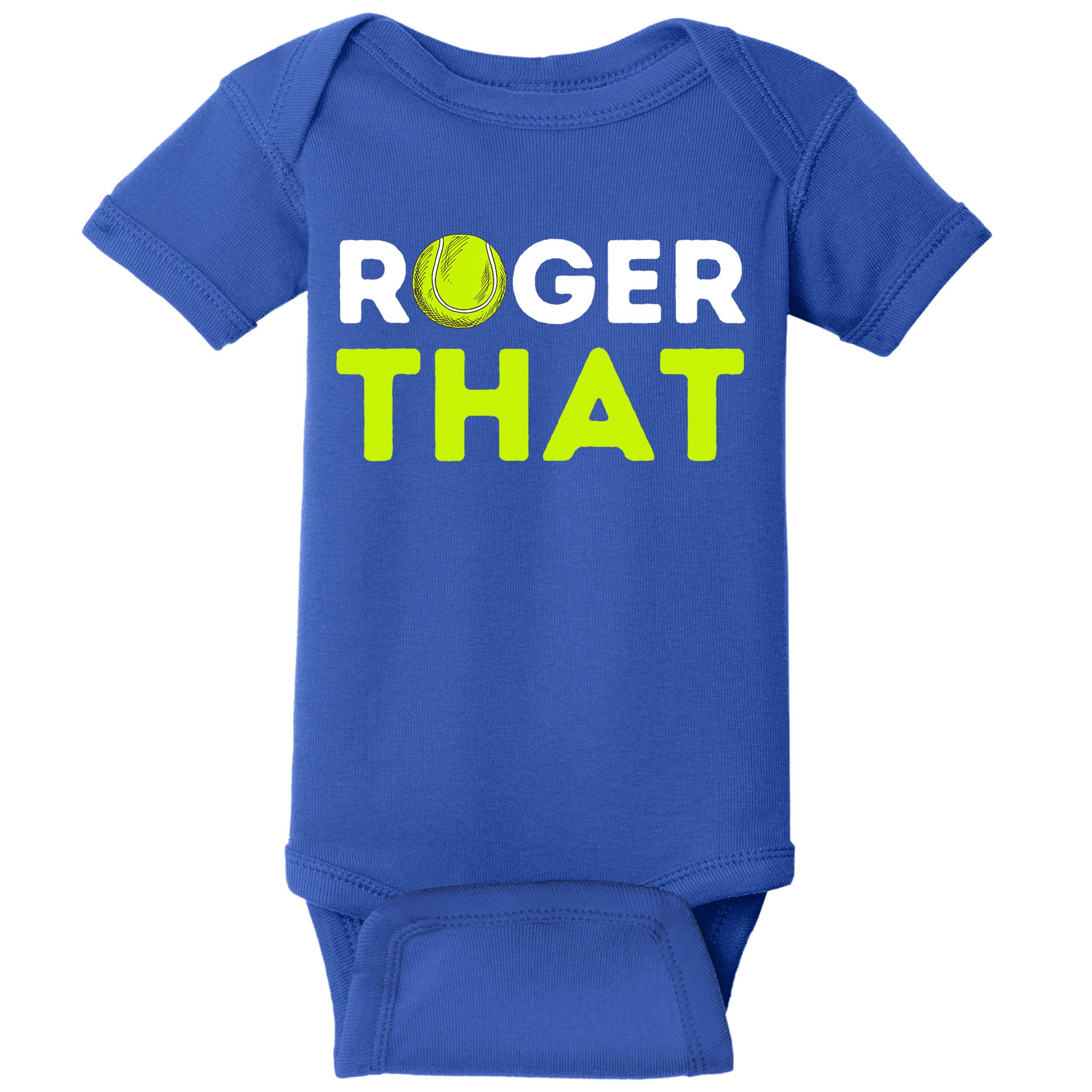Funny Roger That Gift Funny Tennis Player & Tennis Coach Gift Baby Bodysuit