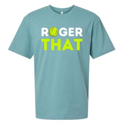 Funny Roger That Gift Funny Tennis Player & Tennis Coach Gift Sueded Cloud Jersey T-Shirt