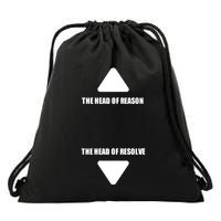 Felonious Rabbit The Head Of Reason The Head Of Resolve Drawstring Bag