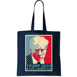 Funny Retro Trump MugShot 2024 Save America Trump Gift Tote Bag