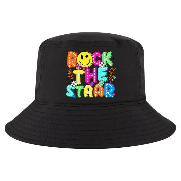 Funny Rock The Test Testing Day Teacher Student Motivational Cool Comfort Performance Bucket Hat