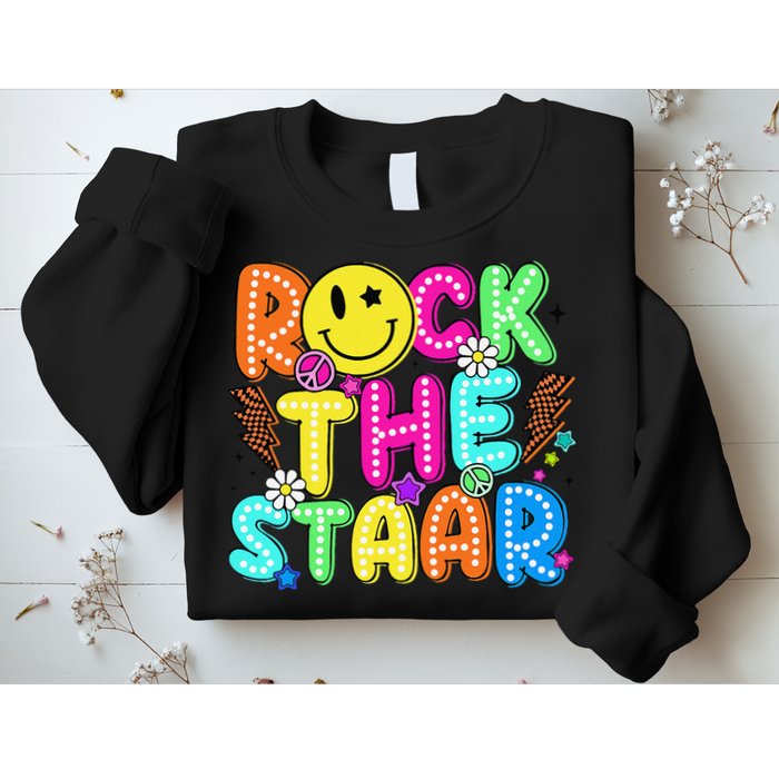 Funny Rock The Test Testing Day Teacher Student Motivational Sweatshirt