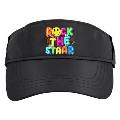 Funny Rock The Test Testing Day Teacher Student Motivational Adult Drive Performance Visor