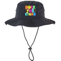 Funny Rock The Test Testing Day Teacher Student Motivational Bucket Hat