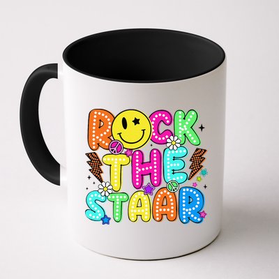 Funny Rock The Test Testing Day Teacher Student Motivational Mug