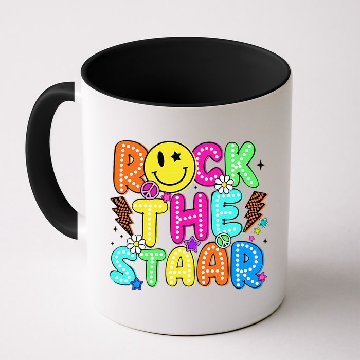 Funny Rock The Test Testing Day Teacher Student Motivational Mug