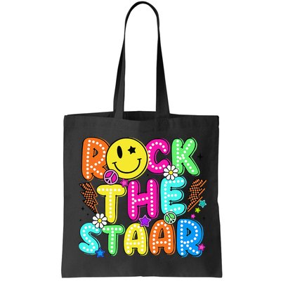 Funny Rock The Test Testing Day Teacher Student Motivational Bag