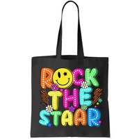Funny Rock The Test Testing Day Teacher Student Motivational Bag
