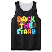 Funny Rock The Test Testing Day Teacher Student Motivational Mesh Reversible Basketball Jersey Tank
