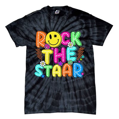 Funny Rock The Test Testing Day Teacher Student Motivational Tie-Dye T-Shirt