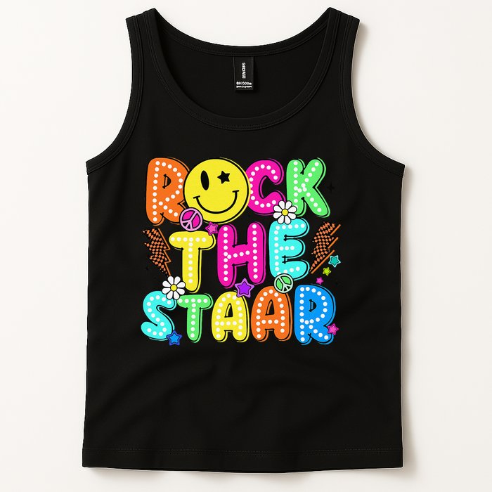 Funny Rock The Test Testing Day Teacher Student Motivational Tank Top