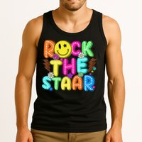 Funny Rock The Test Testing Day Teacher Student Motivational Tank Top
