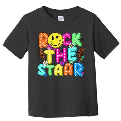 Funny Rock The Test Testing Day Teacher Student Motivational Toddler T-Shirt