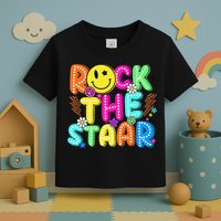 Funny Rock The Test Testing Day Teacher Student Motivational Toddler T-Shirt