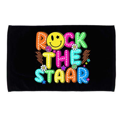 Funny Rock The Test Testing Day Teacher Student Motivational Microfiber Hand Towel