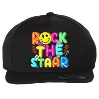Funny Rock The Test Testing Day Teacher Student Motivational Wool Snapback Cap