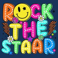 Funny Rock The Test Testing Day Teacher Student Motivational Infant Baby Jersey Bodysuit