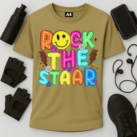 Funny Rock The Test Testing Day Teacher Student Motivational Performance Shirt