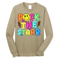Funny Rock The Test Testing Day Teacher Student Motivational Long Sleeve Shirt