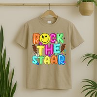 Funny Rock The Test Testing Day Teacher Student Motivational T-Shirt