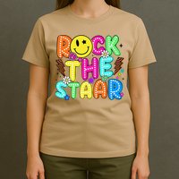 Funny Rock The Test Testing Day Teacher Student Motivational T-Shirt