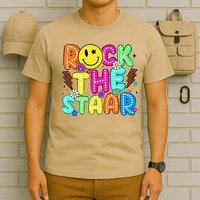 Funny Rock The Test Testing Day Teacher Student Motivational T-Shirt