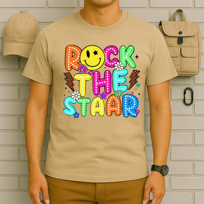 Funny Rock The Test Testing Day Teacher Student Motivational T-Shirt