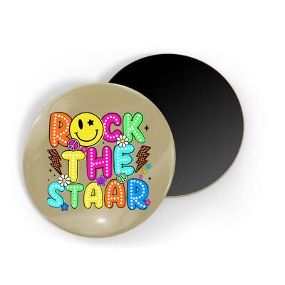 Funny Rock The Test Testing Day Teacher Student Motivational Magnet