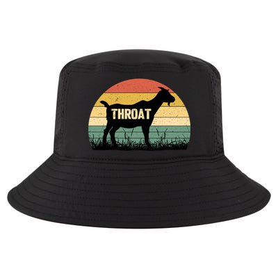 Funny Retro Throat Goat Sunset - Adult Humor Costume Cool Comfort Performance Bucket Hat