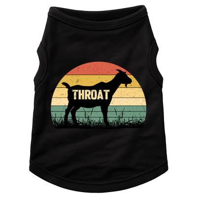 Funny Retro Throat Goat Sunset - Adult Humor Costume Doggie Tank