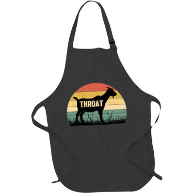 Funny Retro Throat Goat Sunset - Adult Humor Costume Apron