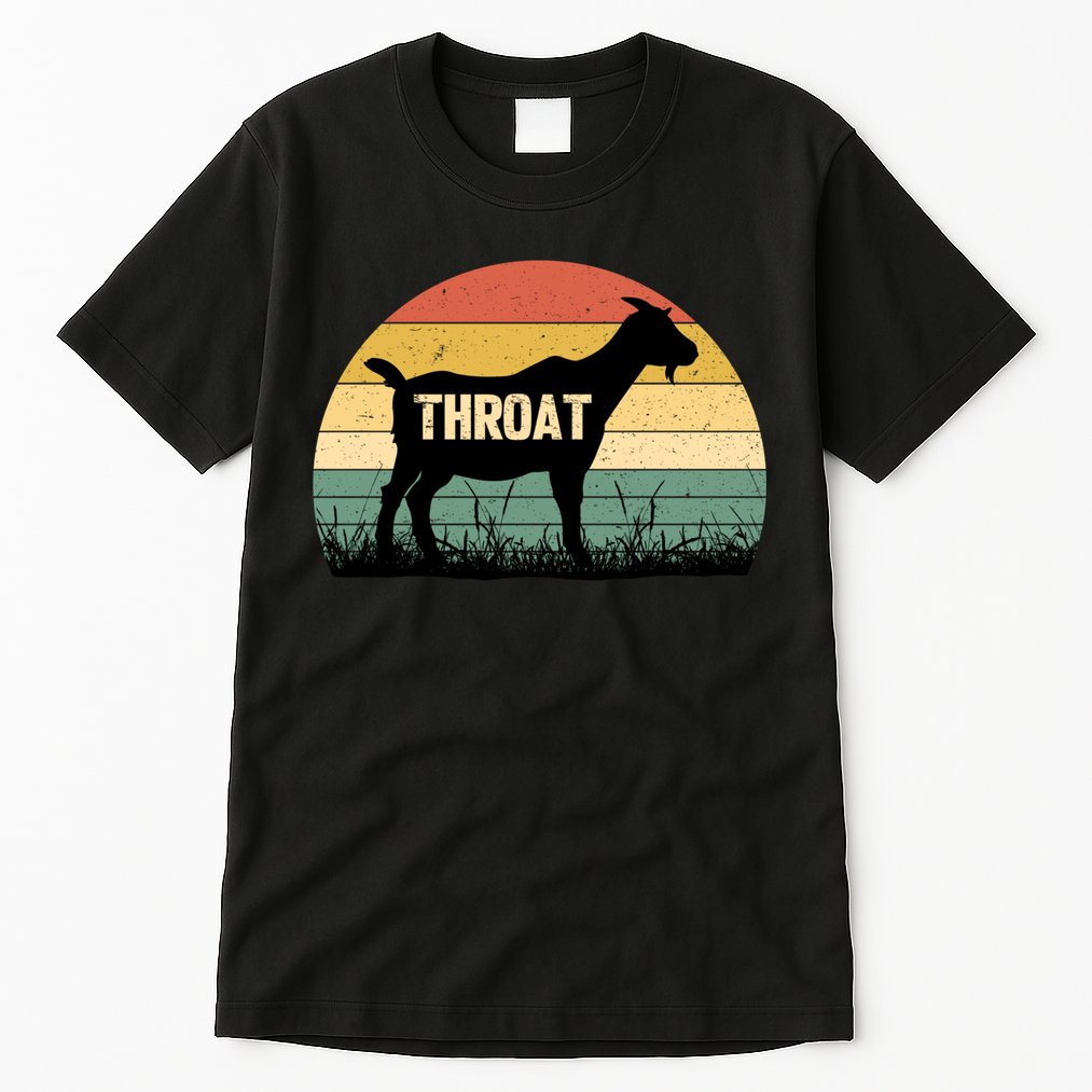 Funny Retro Throat Goat Sunset - Adult Humor Costume Tall T-Shirt