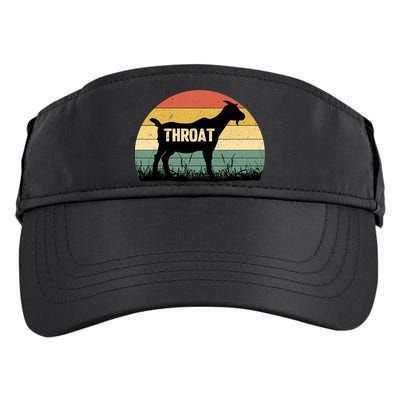 Funny Retro Throat Goat Sunset - Adult Humor Costume Adult Drive Performance Visor