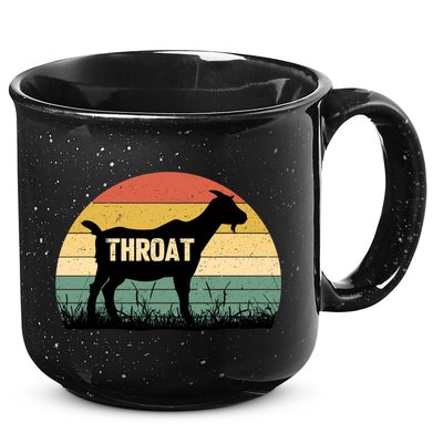 Funny Retro Throat Goat Sunset - Adult Humor Costume 15oz Campfire Ceramic Mug