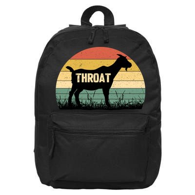 Funny Retro Throat Goat Sunset - Adult Humor Costume 16 in Basic Backpack