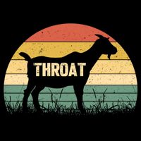 Funny Retro Throat Goat Sunset - Adult Humor Costume 16 in Basic Backpack