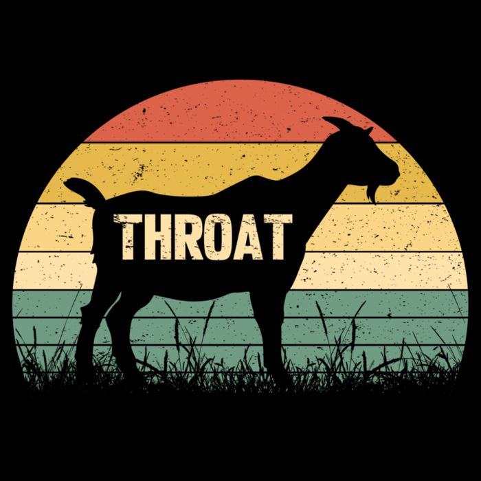 Funny Retro Throat Goat Sunset - Adult Humor Costume 16 in Basic Backpack