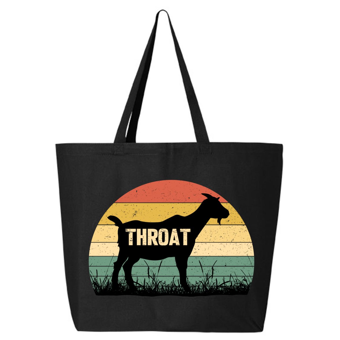 Funny Retro Throat Goat Sunset - Adult Humor Costume 25L Jumbo Tote