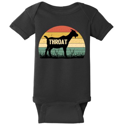 Funny Retro Throat Goat Sunset - Adult Humor Costume Baby Bodysuit