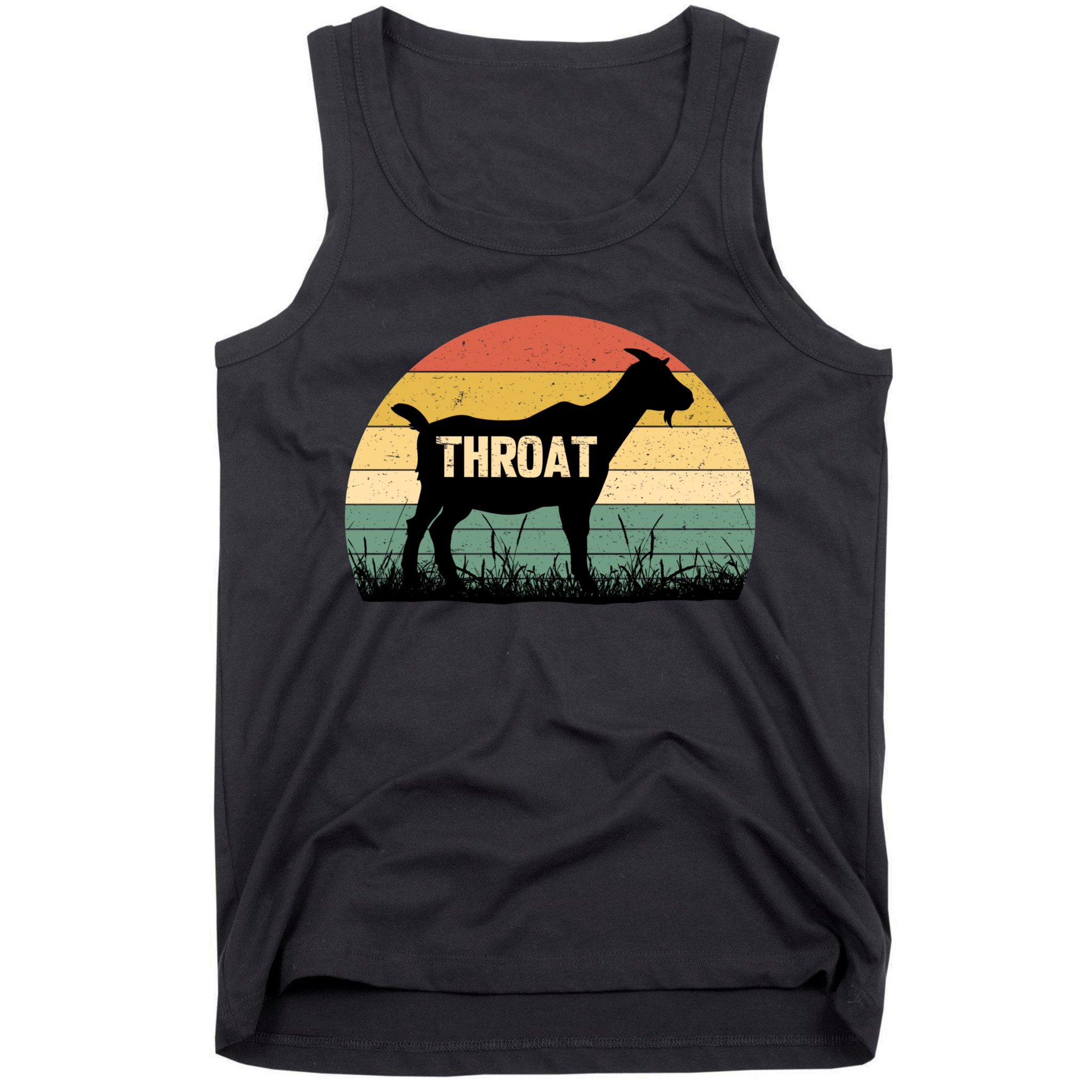 Funny Retro Throat Goat Sunset - Adult Humor Costume Tank Top
