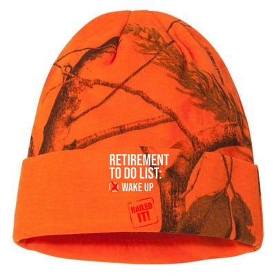 Funny Retirement To Do List Nailed It Retired Retiree Humor Kati Licensed 12" Camo Beanie